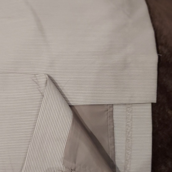 apostrophe Pettit  Beige and Cream Hairline Stripped Fully Lined Skirt Size 16P - Picture 5 of 8